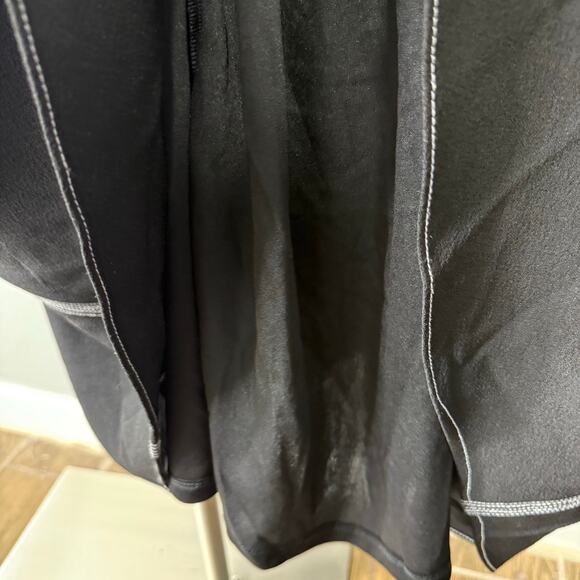 Halogen Topstitched Mock Neck Midi Dress, Black, S - Picture 7 of 9